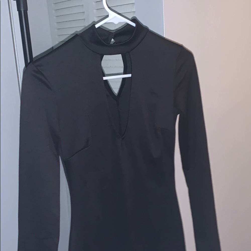 Sleek black dress